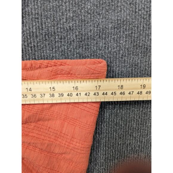 Anthropologie Pilcro Tank Top Womens Large Ruched Ribbed Coral Boho Cropped Rave - Picture 5 of 13